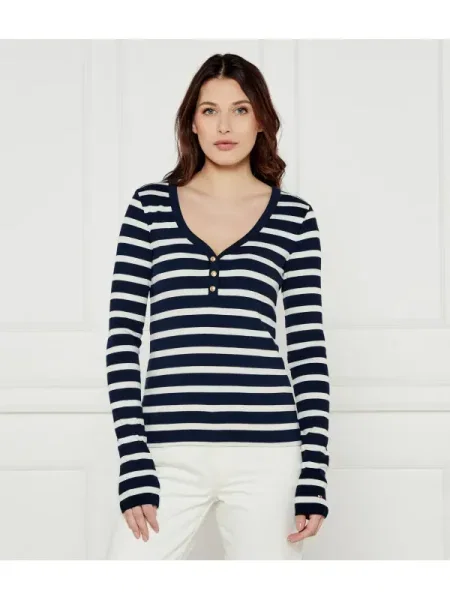 Tommy Hilfiger Blúz HENLEY | fehér