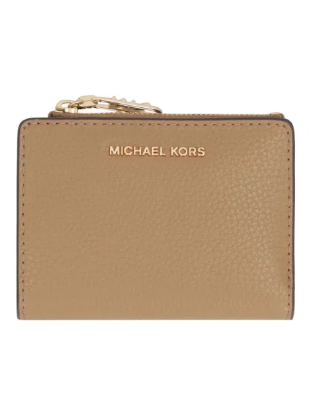 Portfel Michael Kors skórzany beżowy