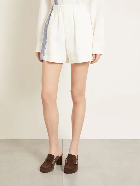 Jw Anderson Plátěné Šortky režná modrá