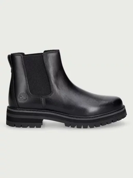 Timberland Britton Drive Mid Chelsea μπότες τσέλσι ανδρικές δερμάτινες μαύρο
