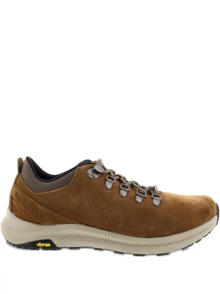 Sneakerși Merrell cu șireturi din piele de căprioară maro