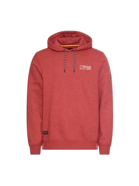 Bluza z kapturem Camel Active z kapturem czerwona