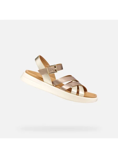 Geox sandale de piele D XAND 2S alb