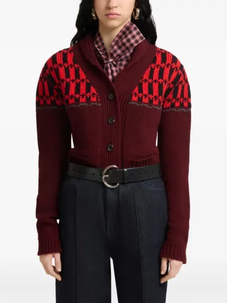 Cardigan Marni tricotate roșu