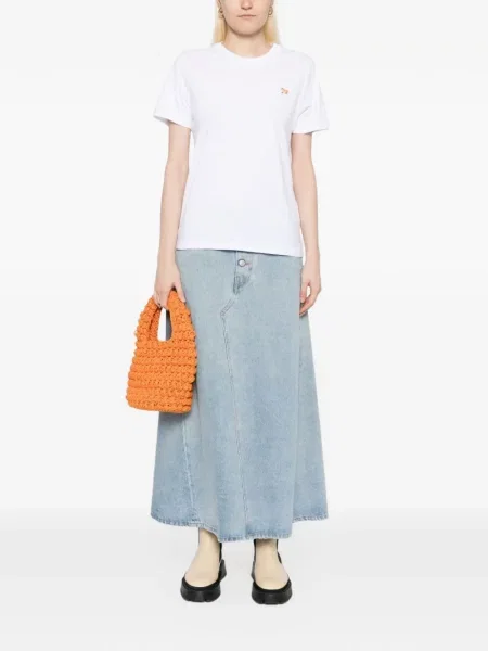 Tricou copii Maison Kitsune alb