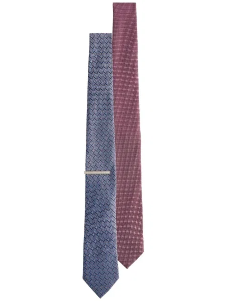Next Cravată bleumarin / deschis / mov zmeură / roz albastru