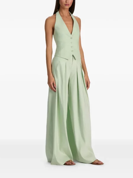 Vestă Alice + Olivia cu gât halter verde