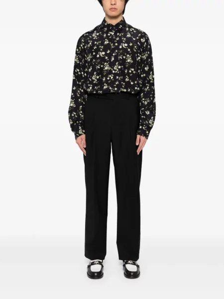 Cămașă Calmlence cu model floral cu imagine negru