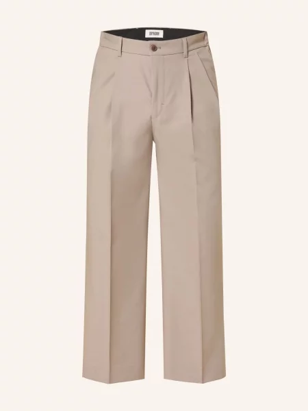 Drykorn Kalhoty Leek Wide Fit černošedá
