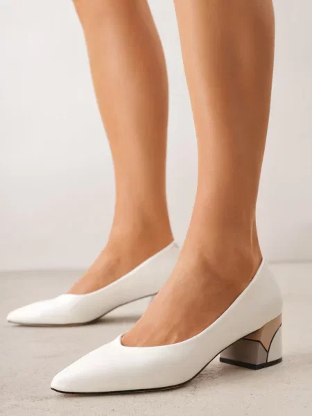 Pantofi cu Nicorin Albi alb