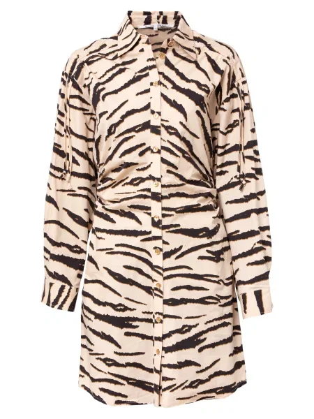 SECOND FEMALE Dolga srajca kit / rjasto rjava črna