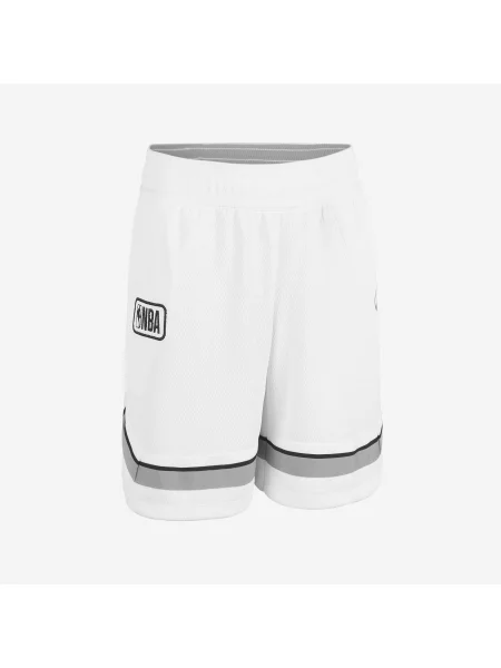 Spodenki do koszykówki dla dzieci NBA białe
