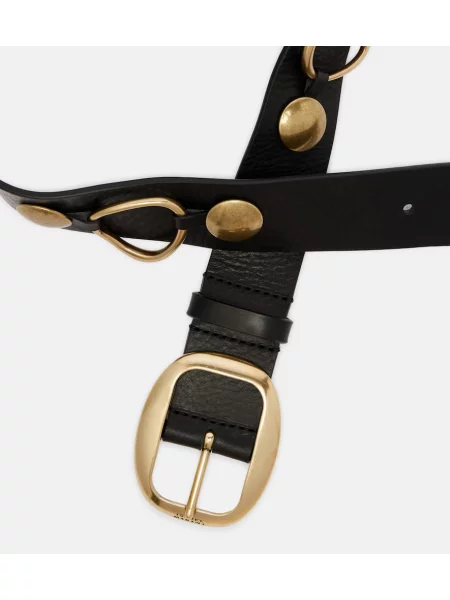 Curea Isabel Marant din piele negru