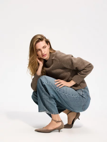 Reserved Джинси barrel leg indigo jeans 