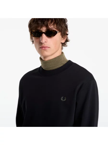 Hanorac crewneck Fred Perry cu decolteu rotund