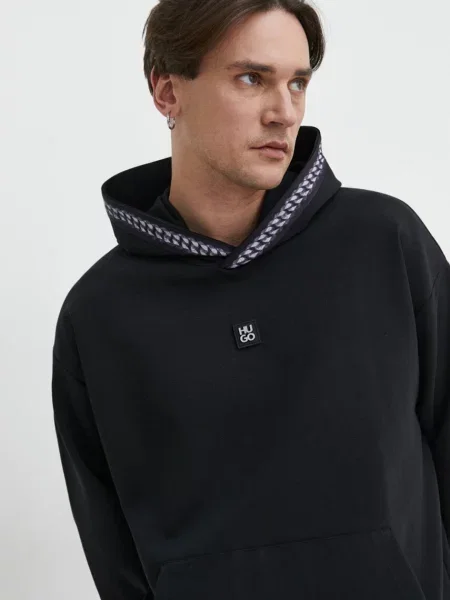 HUGO Hanorac Datechi | Relaxed fit negru
