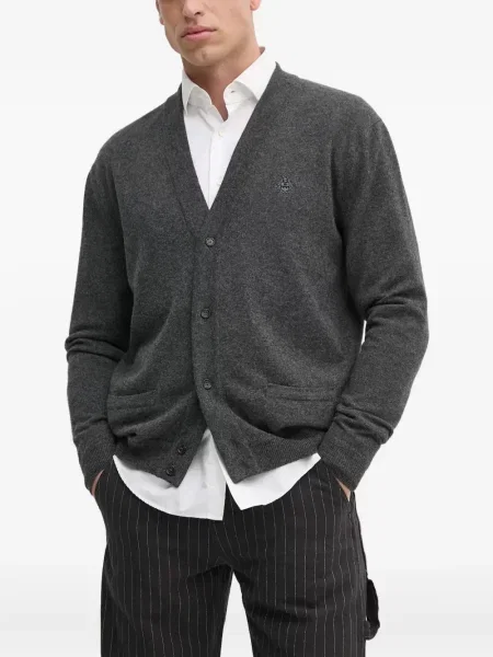 Cardigan Bally cu broderie gri
