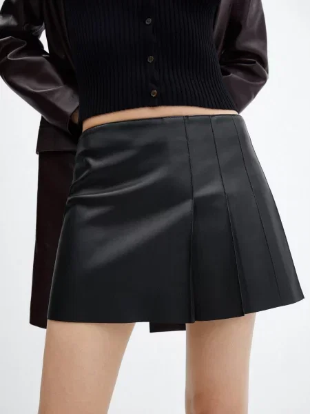MANGO Merlot Спідниця міні чорний