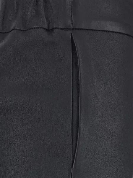 Pantaloni Arma din piele evazate negru