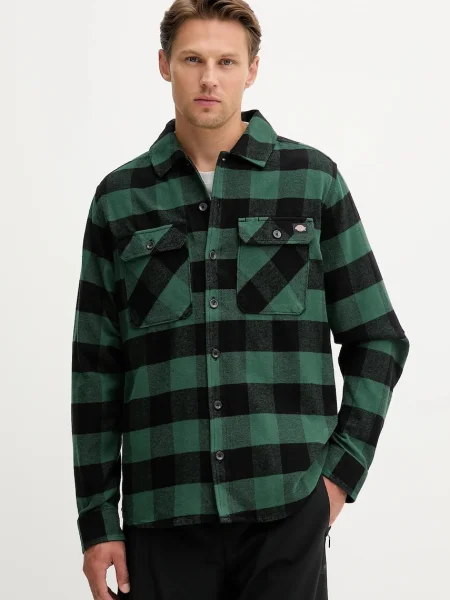 Риза Dickies със стандартна кройка с класическа яка зелено