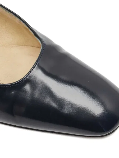 Pantofi cu toc Stuart Weitzman din piele de lac albastru