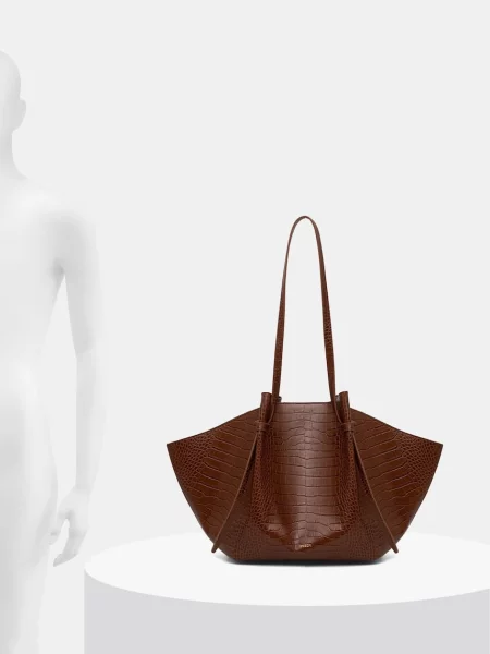 Bőr shopper táska Yuzefi barna