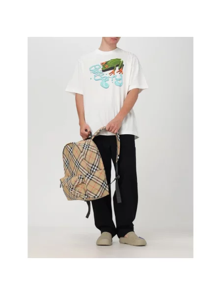Torba Burberry w kratę beżowa