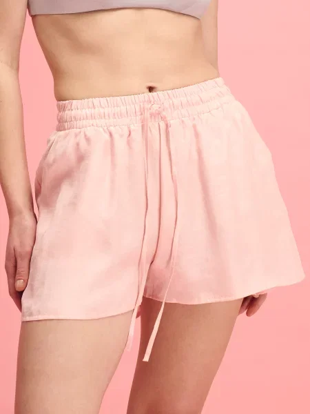 Повсякденні шорти Leinle NUA світло-рожевий ліоцелл/віскоза рожеві