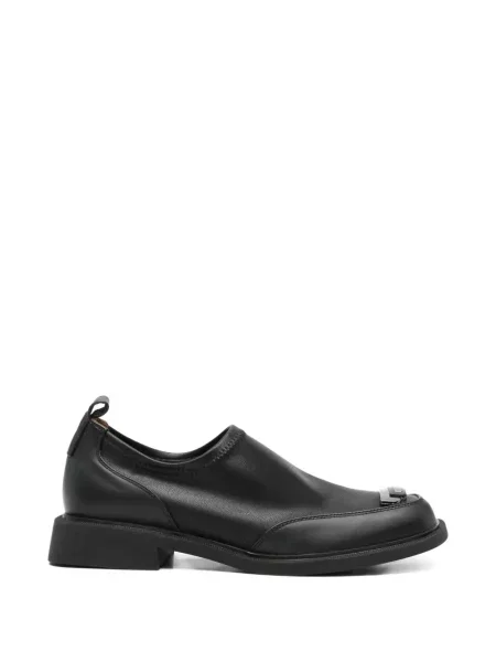 Pantofi loafer Linda Baumann cu autograf negru