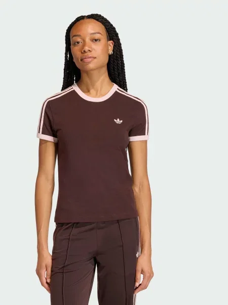 Футболка adidas Adicolor коричневий