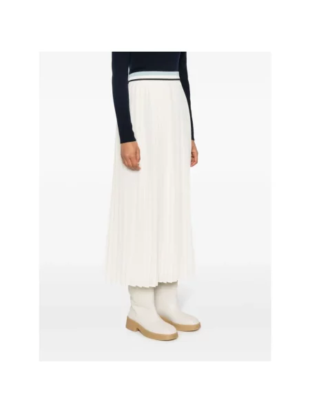Długa spódnica maxi Moncler biała