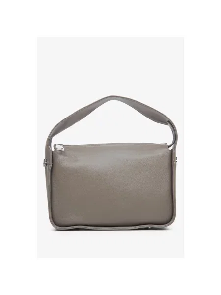 Сумка-багет шкіряна Estro коричнева