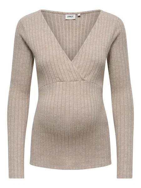 Only Maternity Tricou OLMLola mokka maro