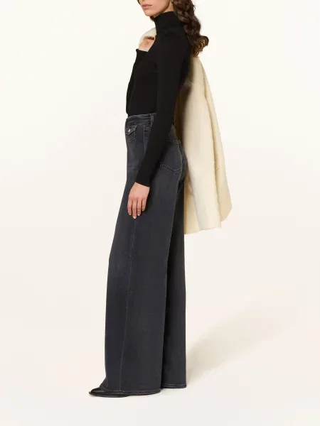 Citizens Of Humanity Wide Leg Džíny Issy washed black černé