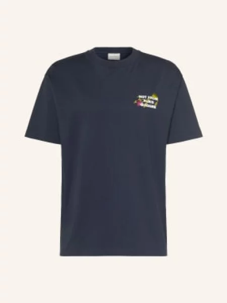 Drôle De Monsieur T-Shirt blau granatowa