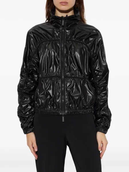 Geacă Emporio Armani cu volane negru