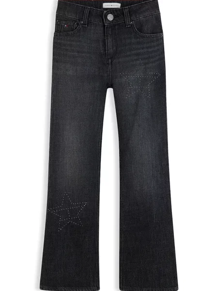 Tommy Hilfiger blugi flared pentru copii FLARE negru