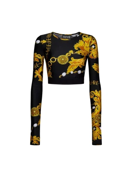 Top Versace Jeans Couture czarny