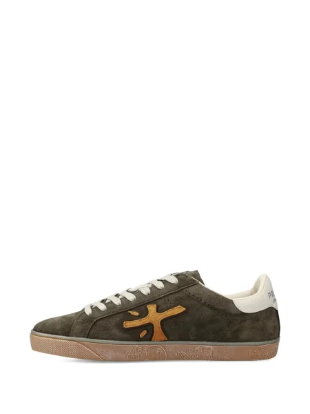 Sneakerși Premiata din piele de căprioară verde