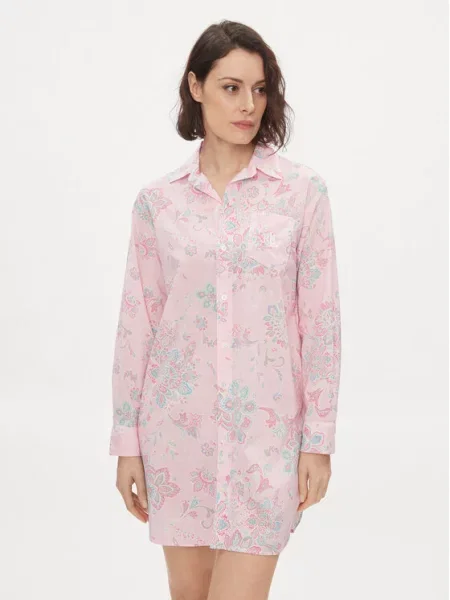 Nočna srajca LAUREN RALPH LAUREN roza
