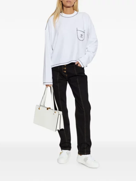 Hosszú felső Versace autogrammal fehér
