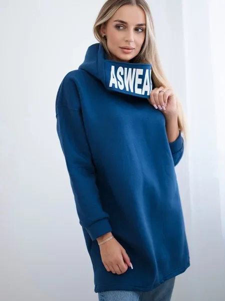 Bluza z kapturem Kesi niebieska