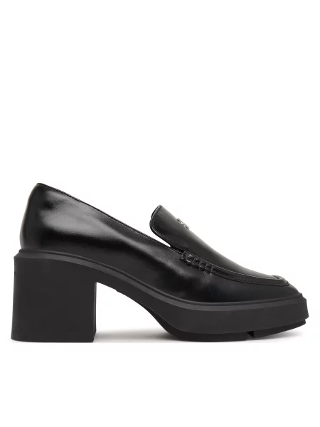 Loaferiai Calvin Klein blokinis kulnas juoda