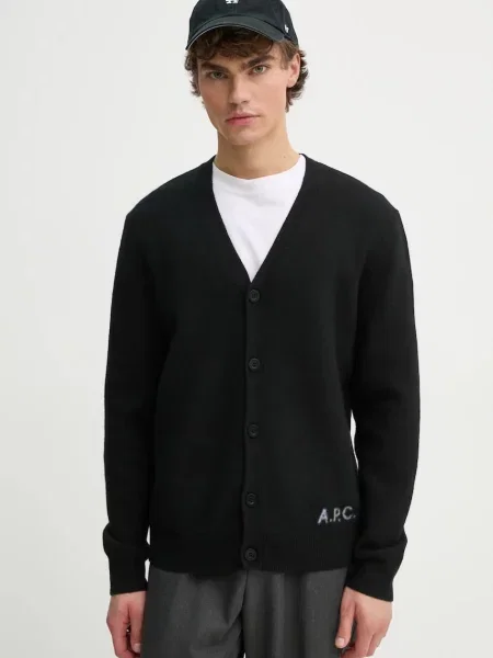 Volnena jopica A.P.C. kenny črna