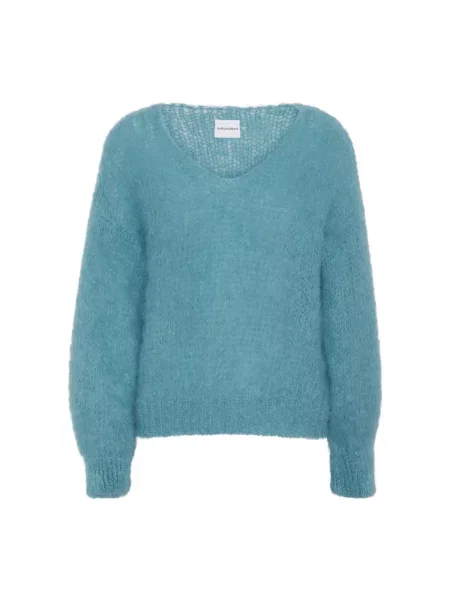 Sweter Americandreams wełniany niebieski