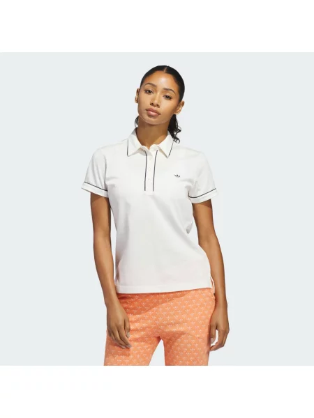Adidas Originals Žerzejová Polokošile Originals Solid krémová / tmavě modrá bílé