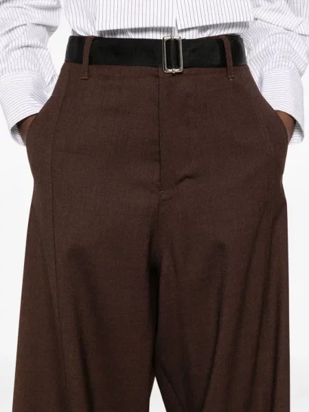 Pantaloni Plan C maro