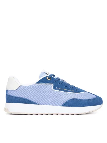 Tommy Hilfiger Laisvalaikio batai Th Retro Runner Mix mėlyna