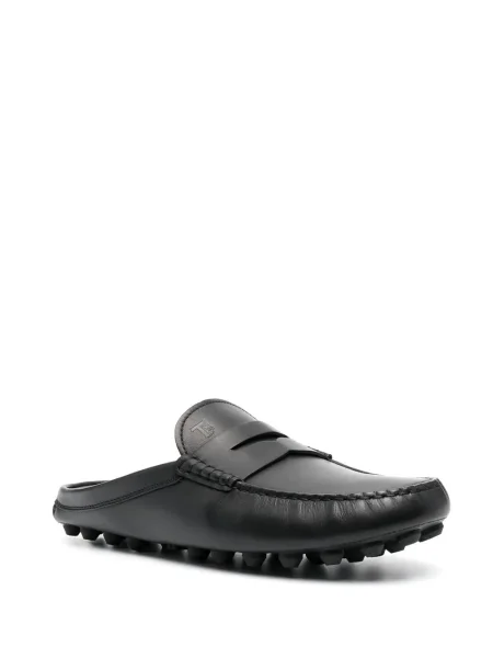 Papuci tip mules Tod's din piele negru