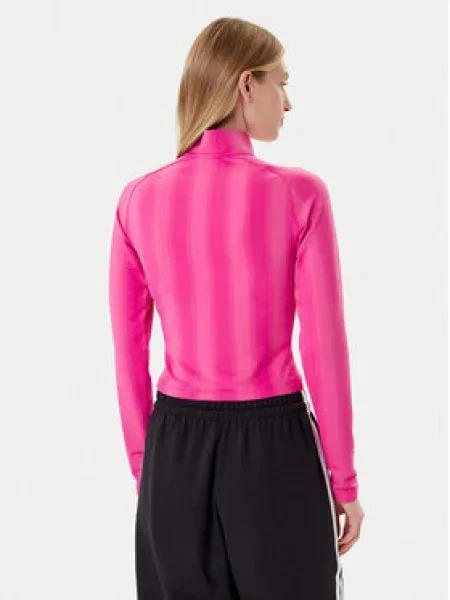 Adidas Pulóver Half-Zip Graphic Football rózsaszín